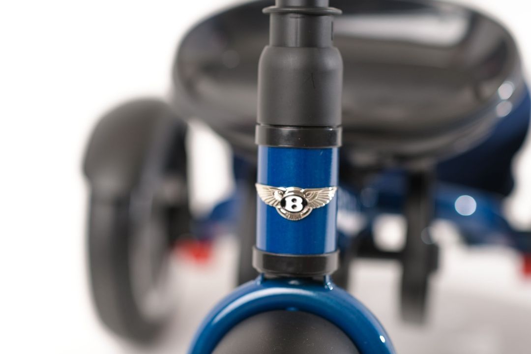 Iconic Design for Little Explorers: The Sequin Blue Bentley 6-in-1 Stroller Trike