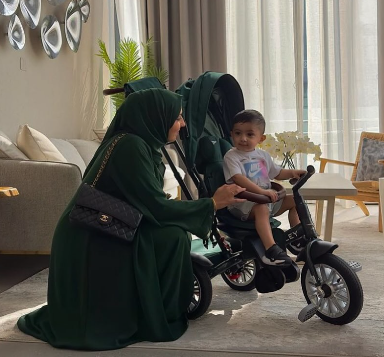 Experience the Four Stages of a Stroller Trike with Spruce Green Bentley 6-in-1 Trike.