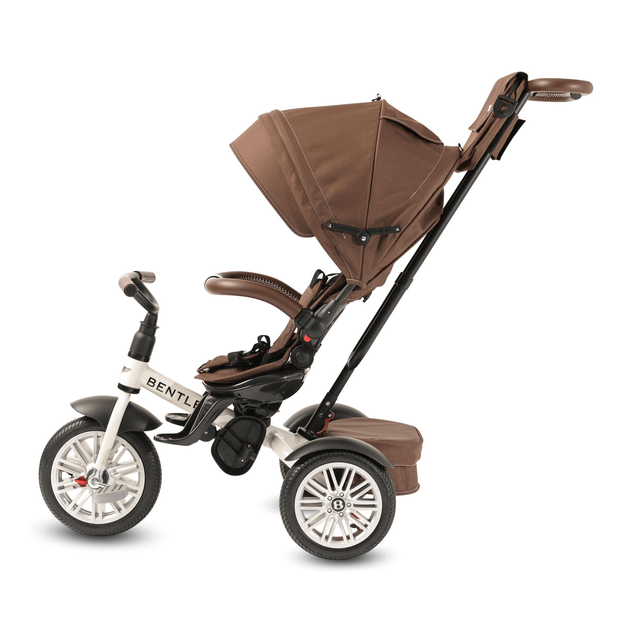 White Satin Bentley 6 in 1 Stroller Trike