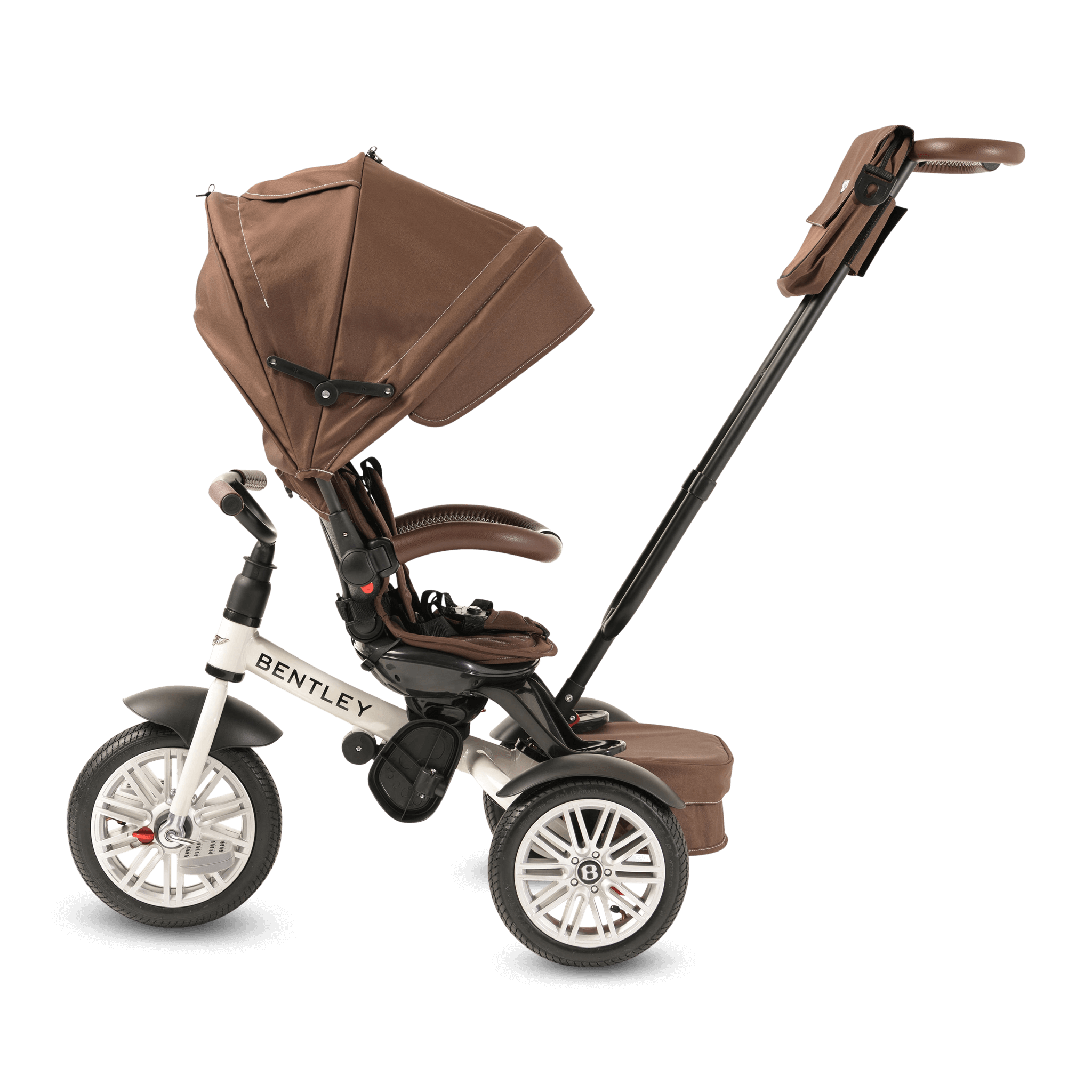 White Satin Bentley 6 in 1 Stroller Trike