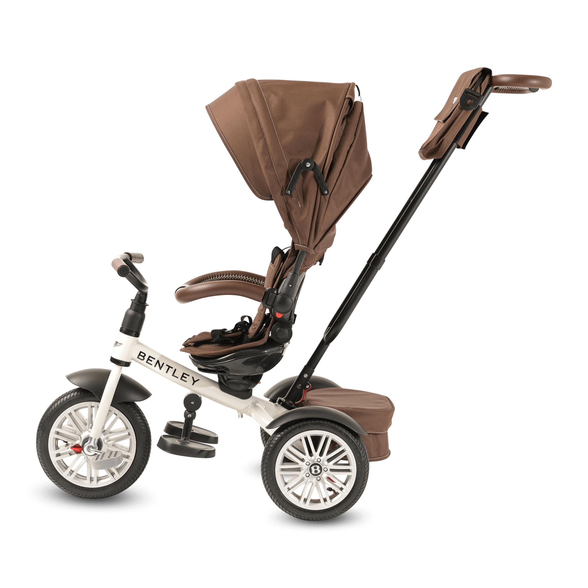 White Satin Bentley 6 in 1 Stroller Trike