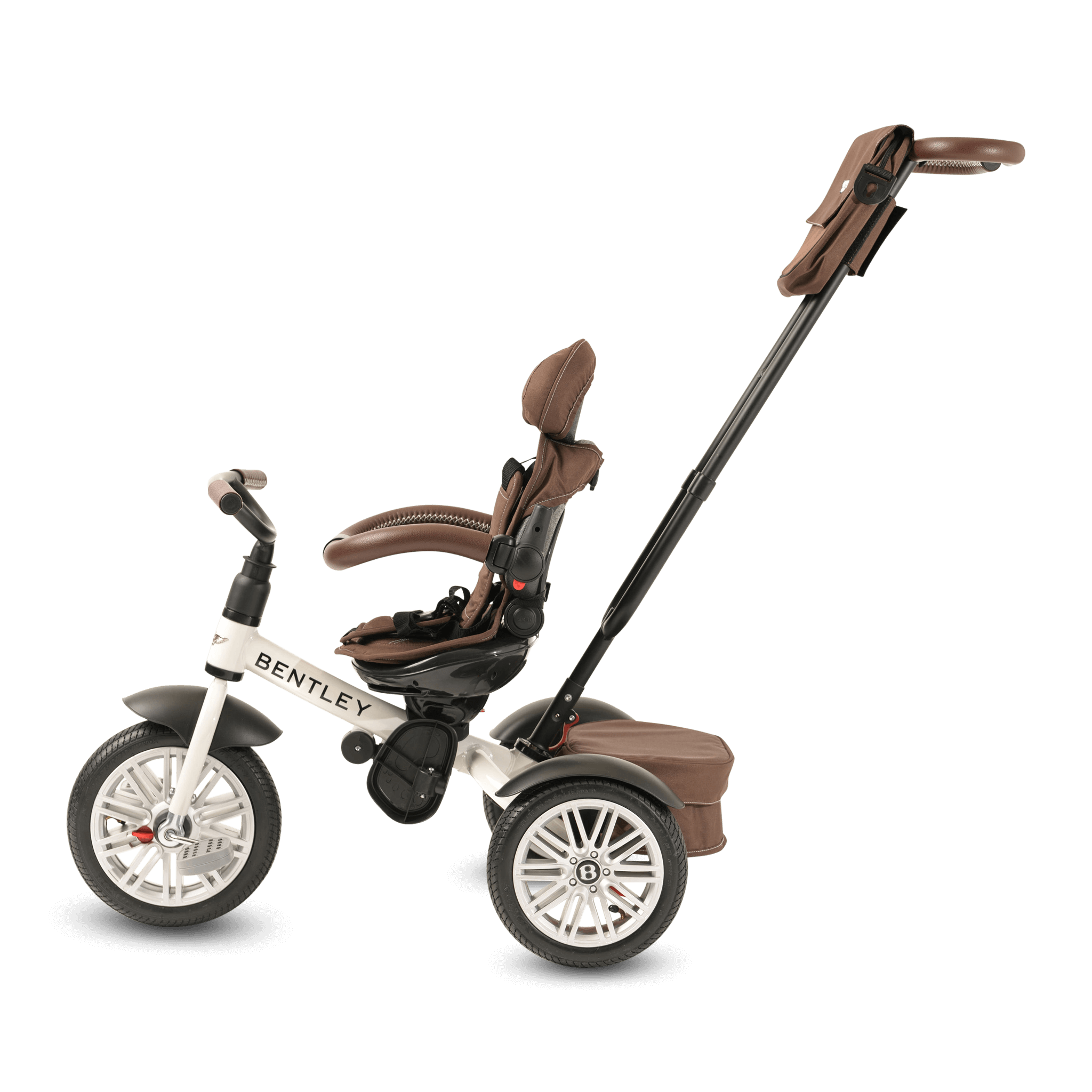 White Satin Bentley 6 in 1 Stroller Trike