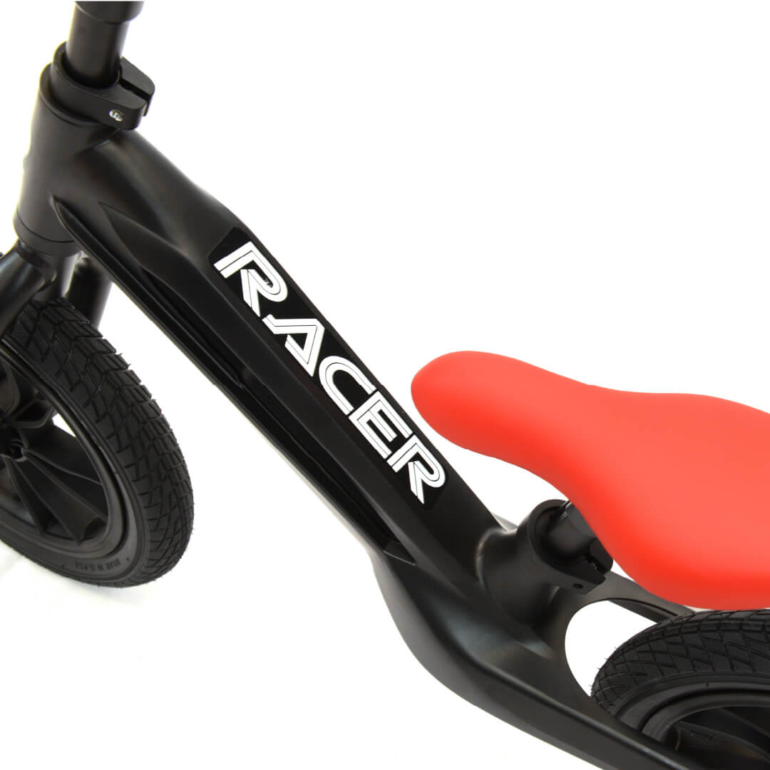 Phantom Black Qplay Racer Balance Bike