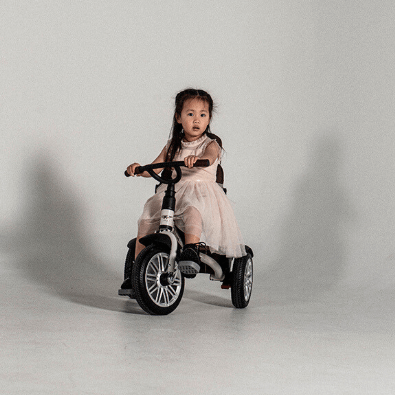 White Satin Bentley 6 in 1 Stroller Trike