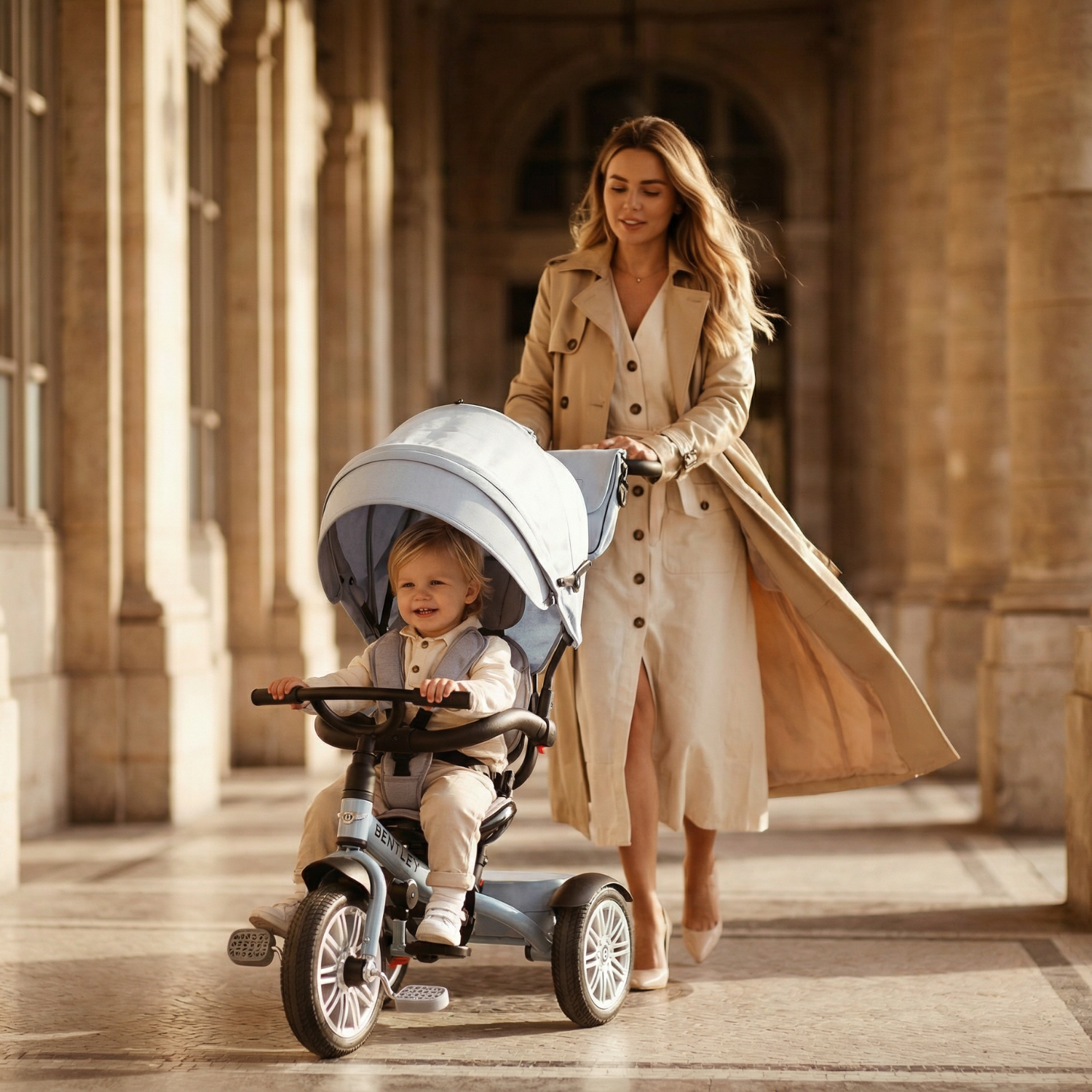 Jetstream Blue Bentley 6 in 1 Stroller Trike