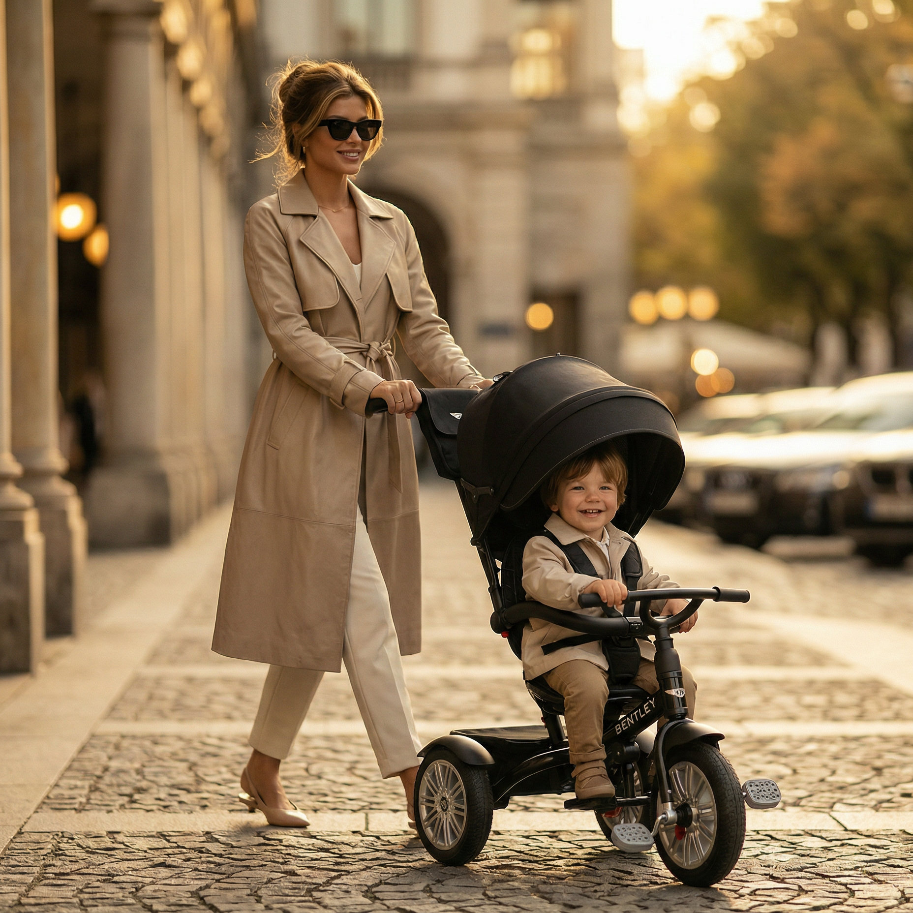 Onyx Black Bentley 6 in 1 Stroller Trike