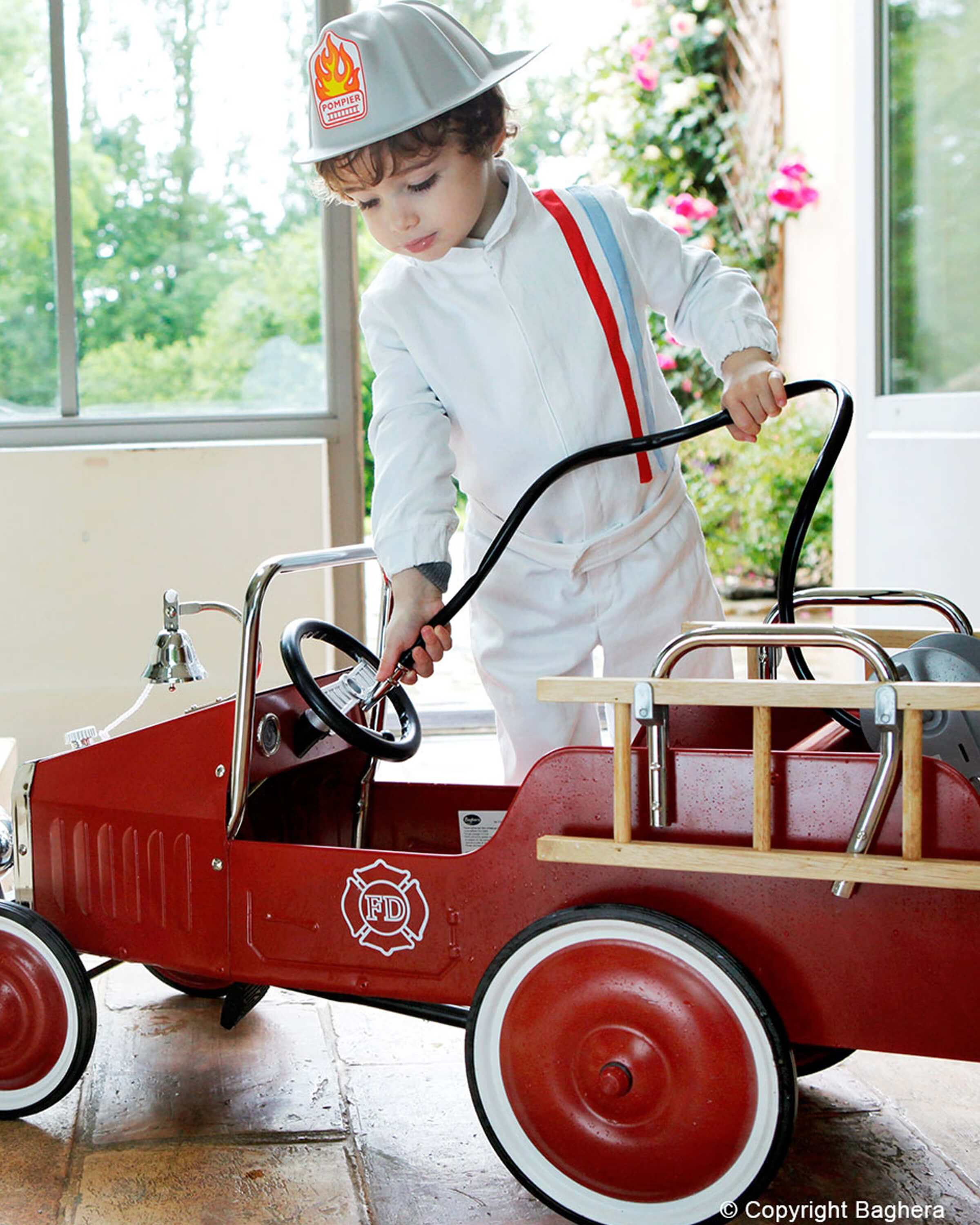 Ride-On Fireman Pedal Car
