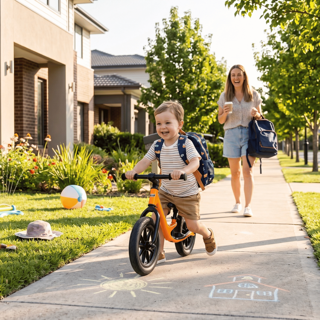 Before School: Summer Fun with a Toddler Balance Bike
