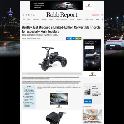 Robb Report showcases the Bentley Trike