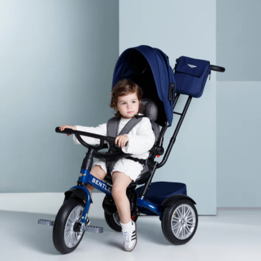 Shine Bright This Summer with the Sequin Blue Bentley Stroller Trike