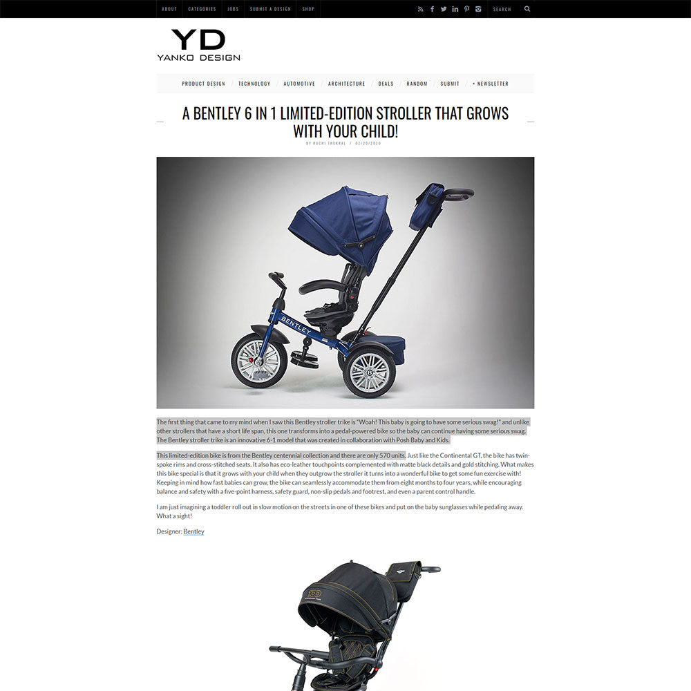 Yank Design Praises the Bentley Trike - BentleyTrike