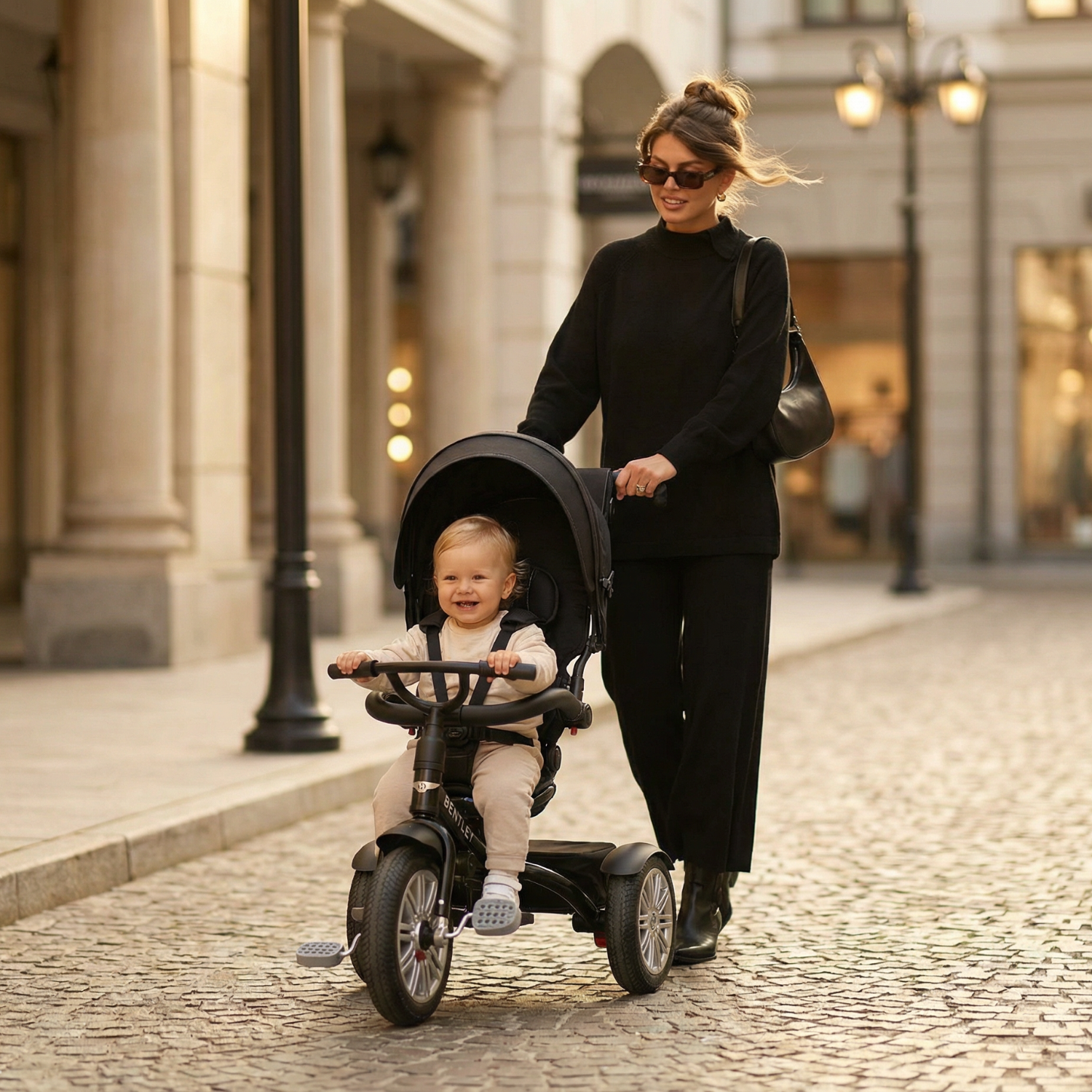 Onyx Black Bentley 6 in 1 Stroller Trike