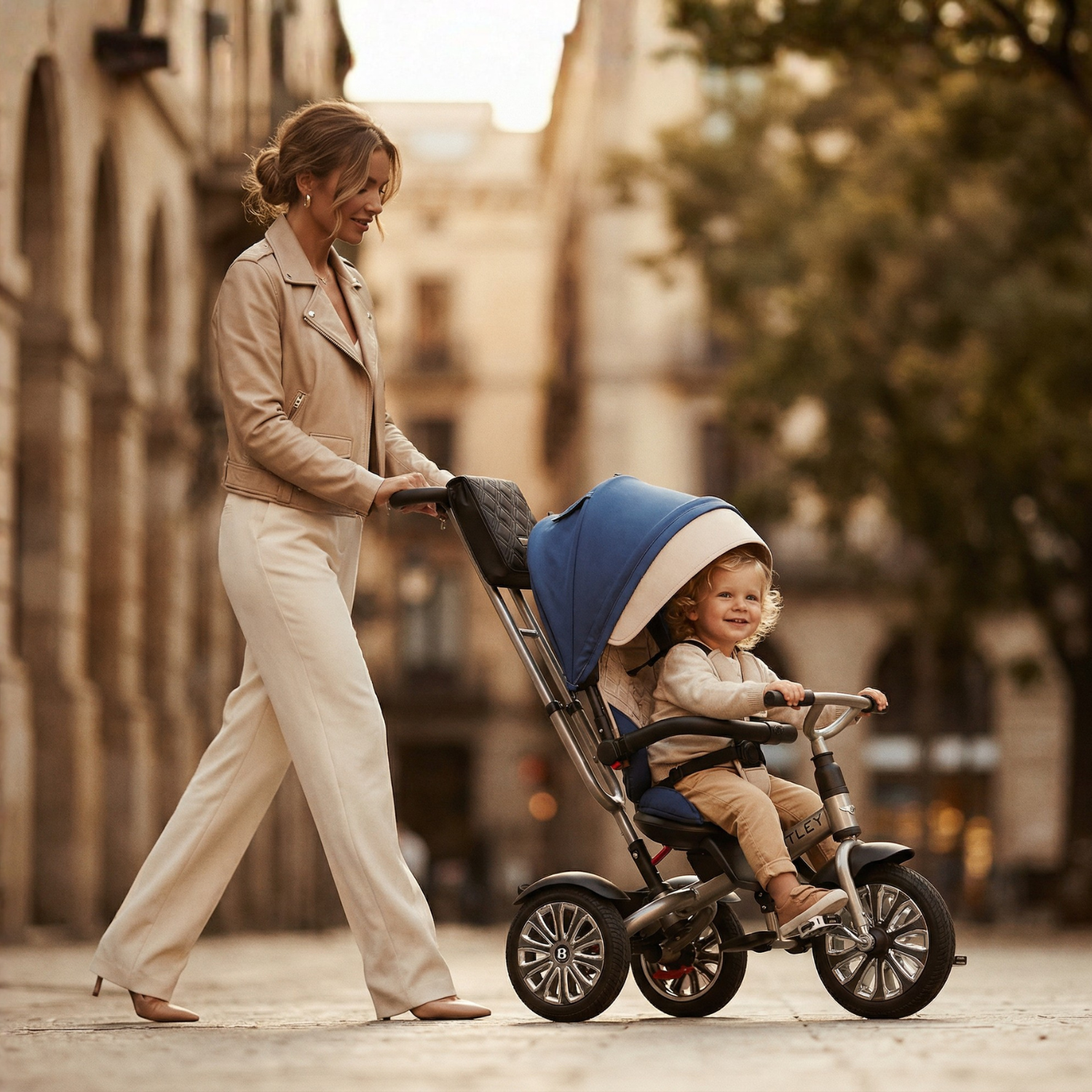 Mulliner Cool Stone Bentley 6 in 1 Stroller Trike