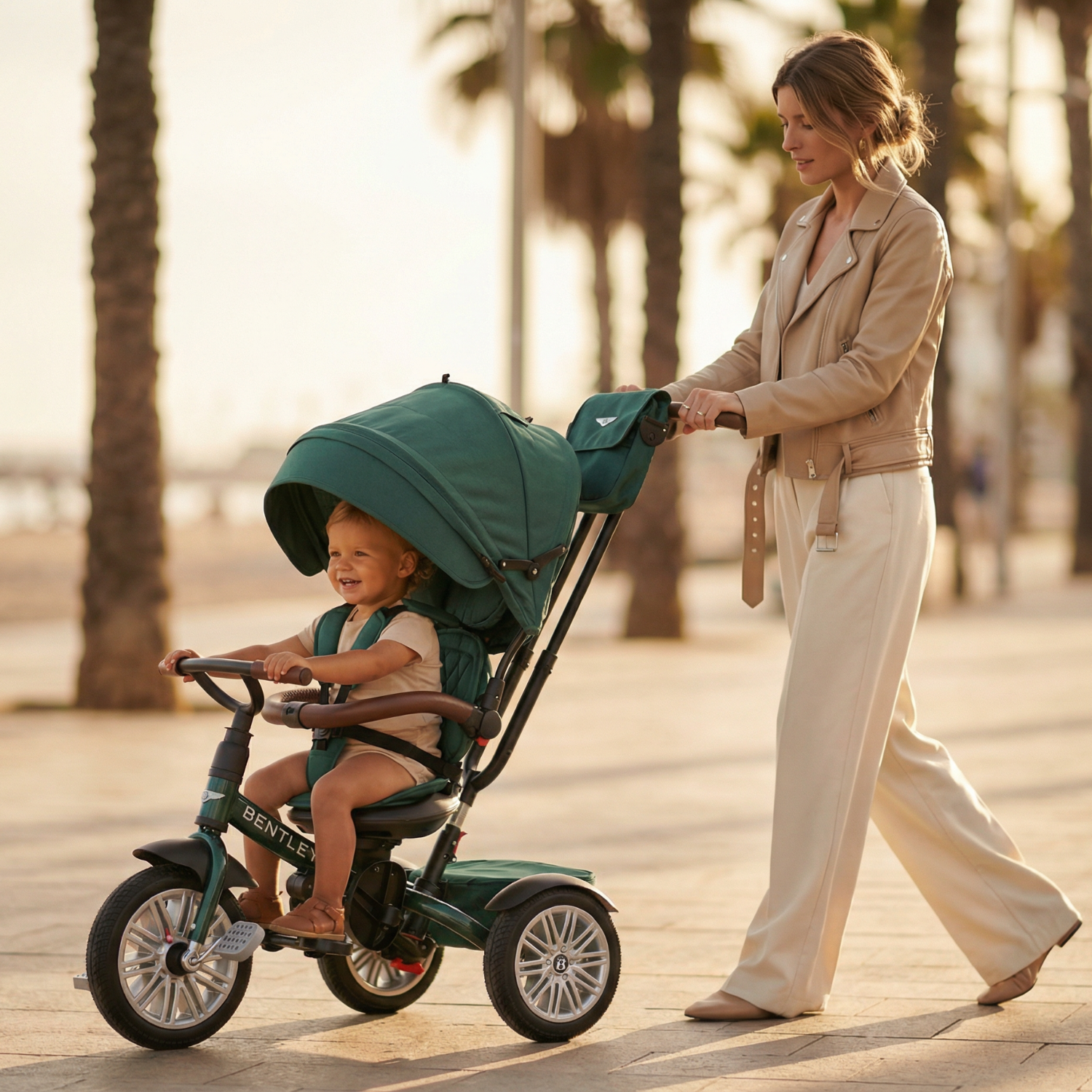 Spruce Green Bentley 6 in 1 Stroller Trike