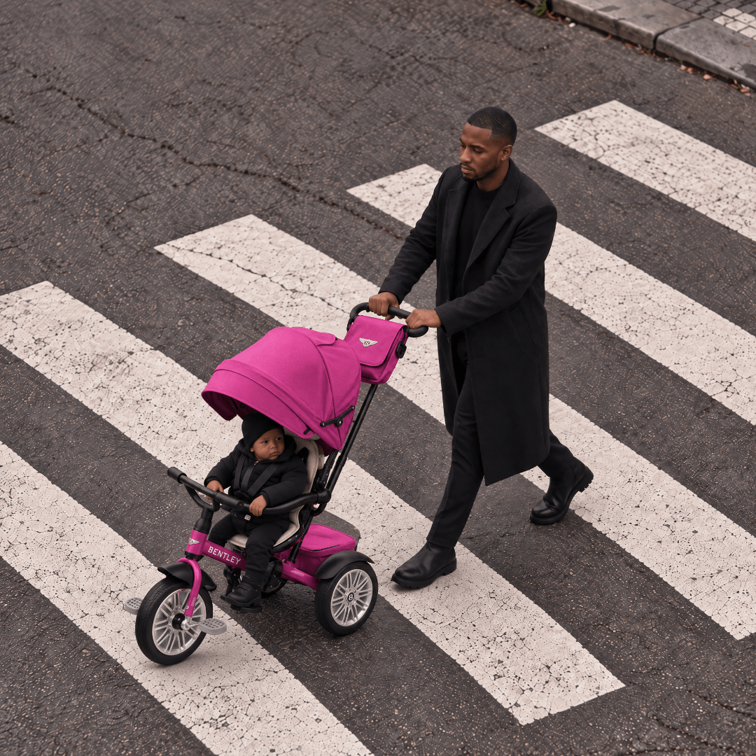 Fuchsia Pink Bentley 6 in 1 Stroller Trike