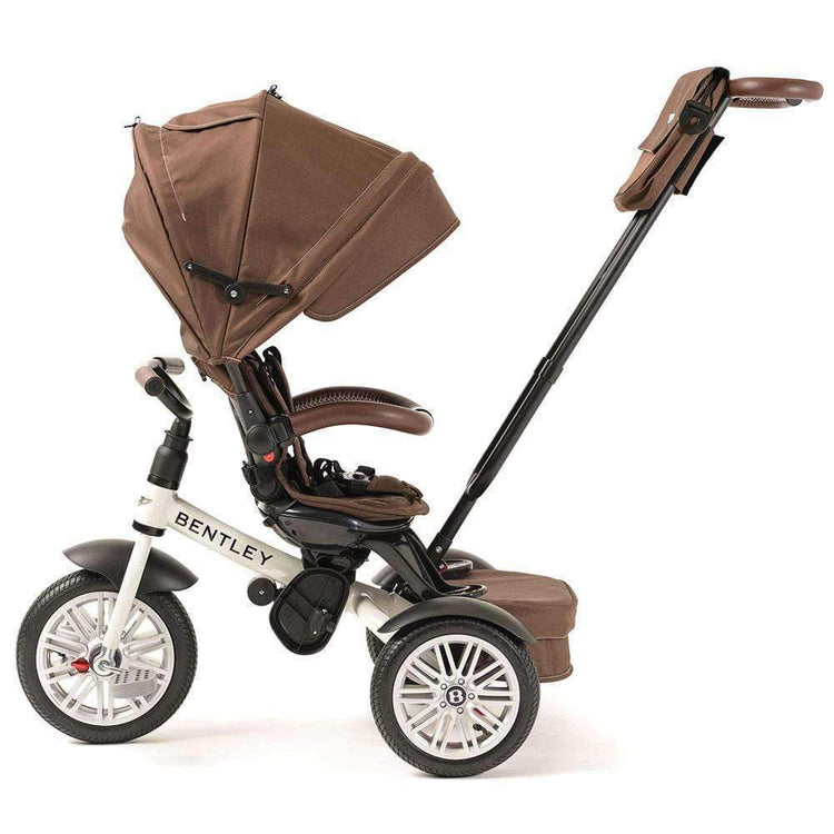 WHITE SATIN BENTLEY 6 IN 1 STROLLER TRIKE LUXURY KIDS TRIKE BentleyTrike