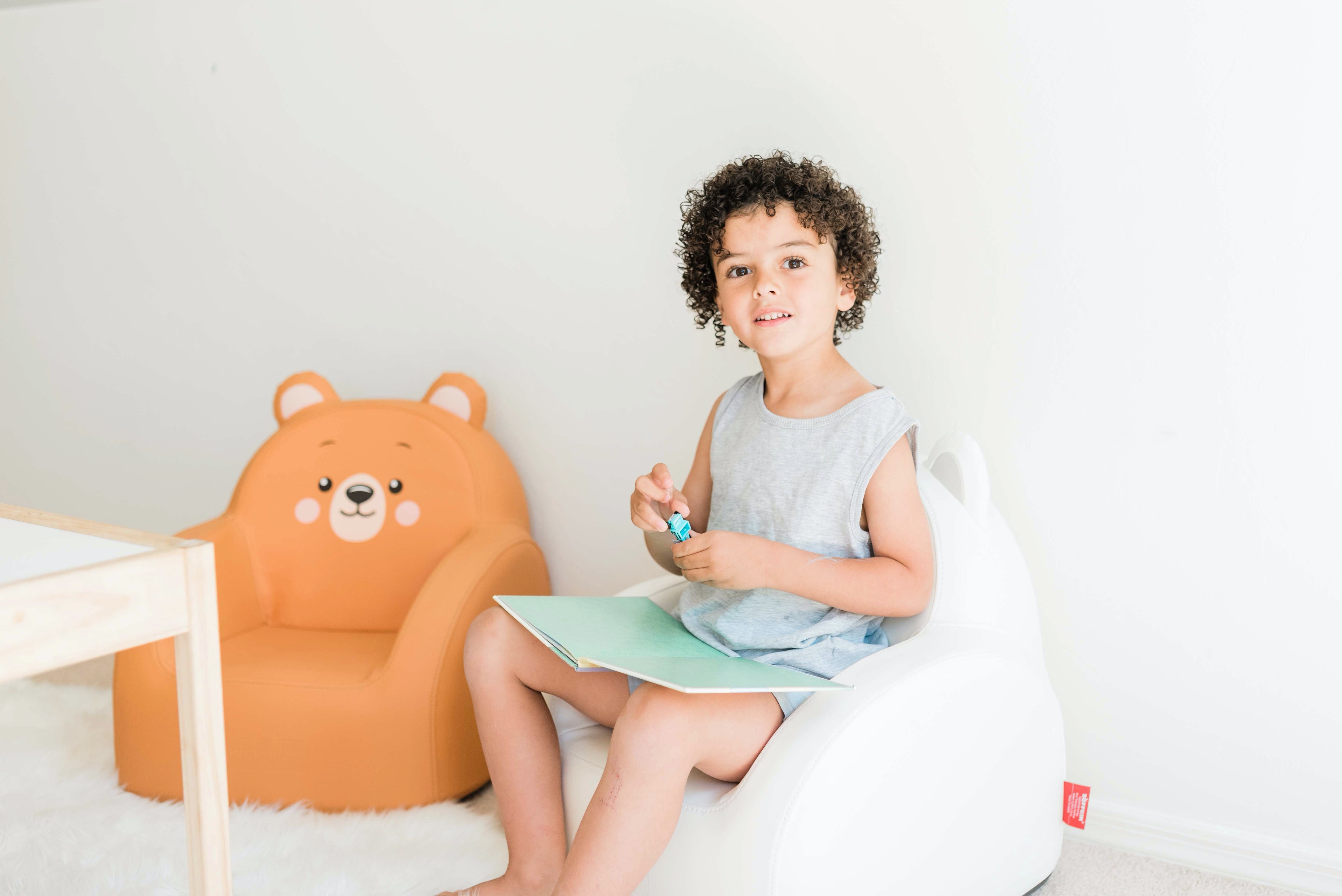 Dwinguler Bear Friends - Soffkin Leather Kids Sofa